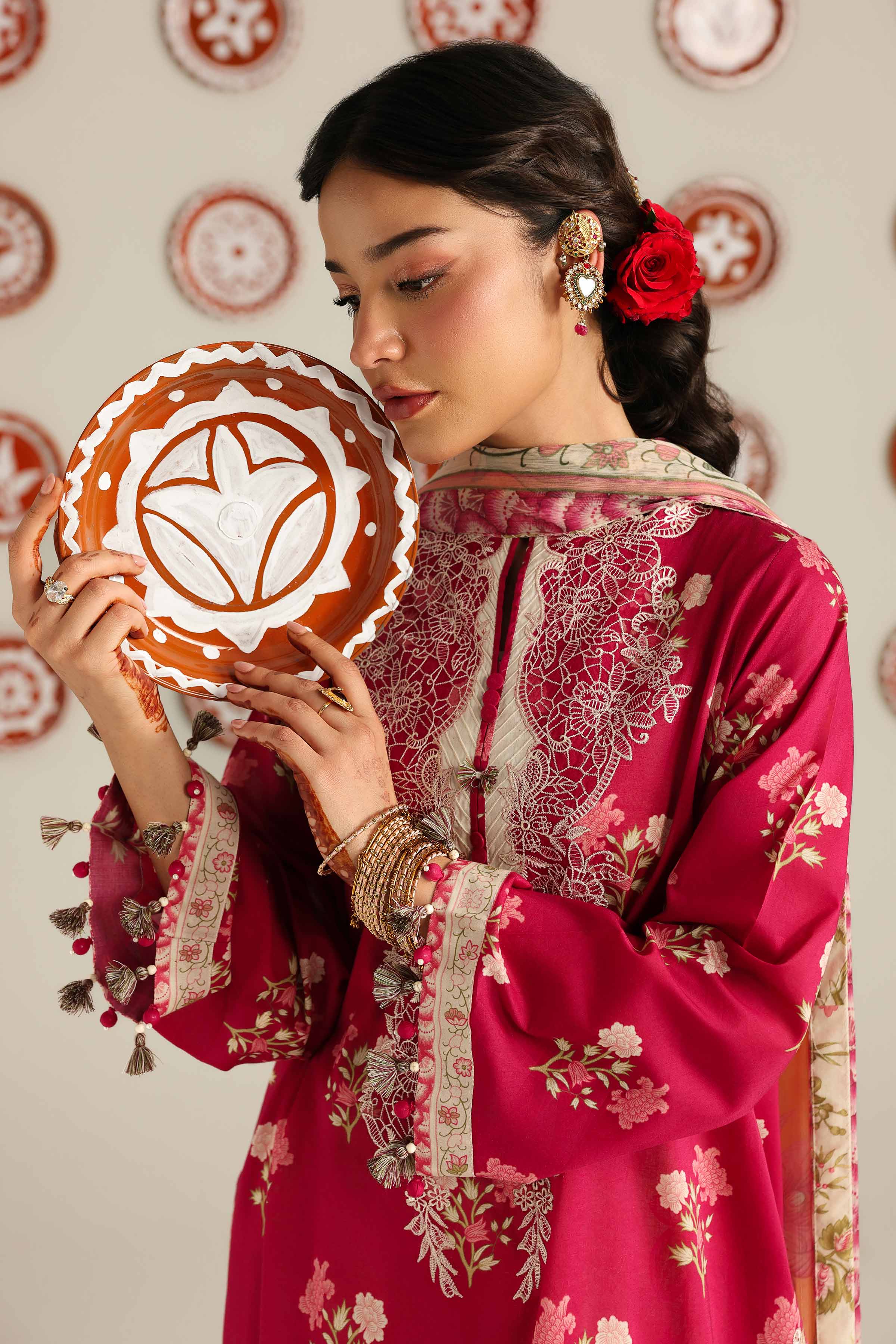 3 Piece - Digital Printed Embroidered Suit - 42601916 - Image 4