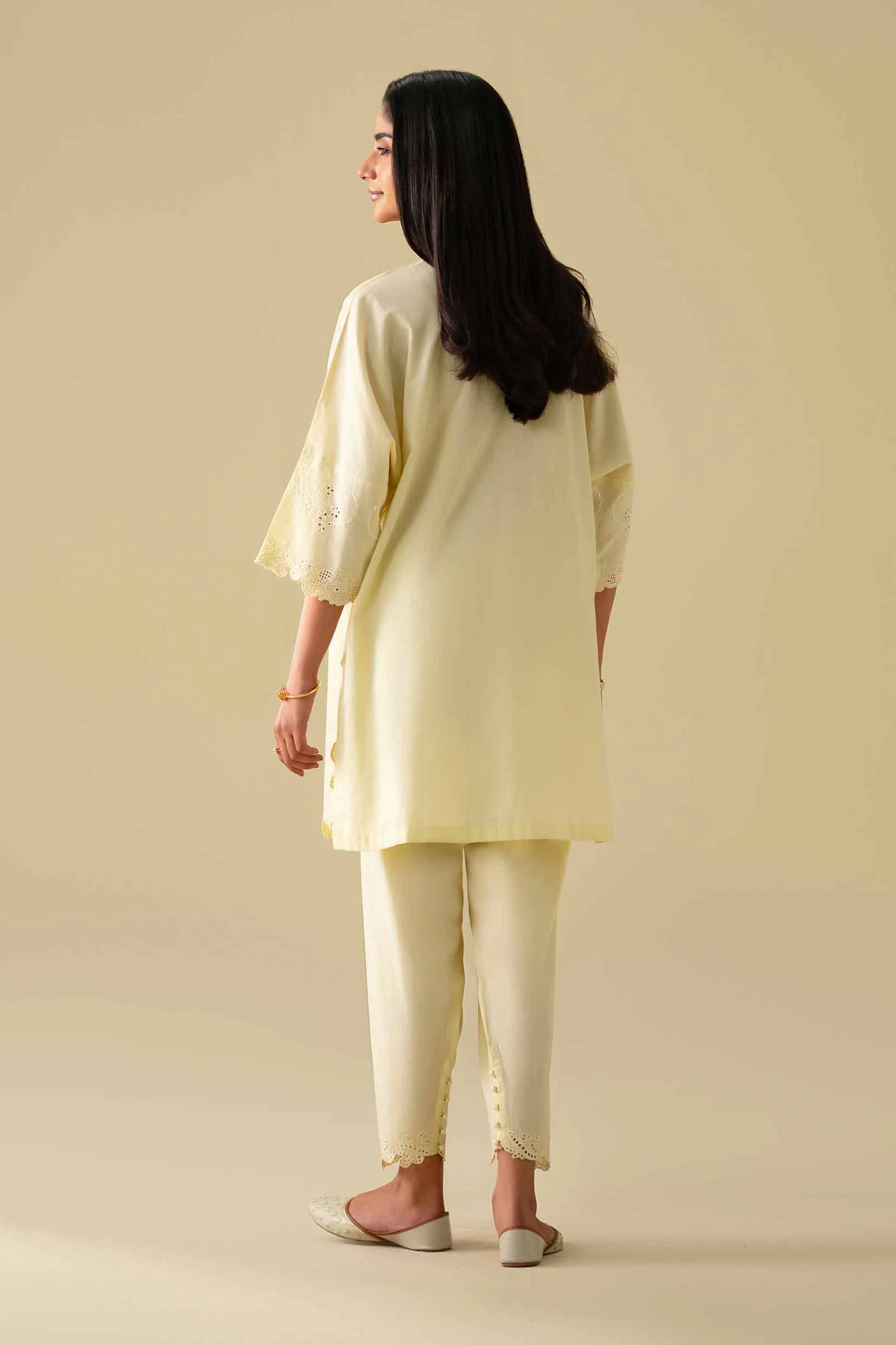 2 Piece - Embroidered Suit - KFE26-92 - Image 3