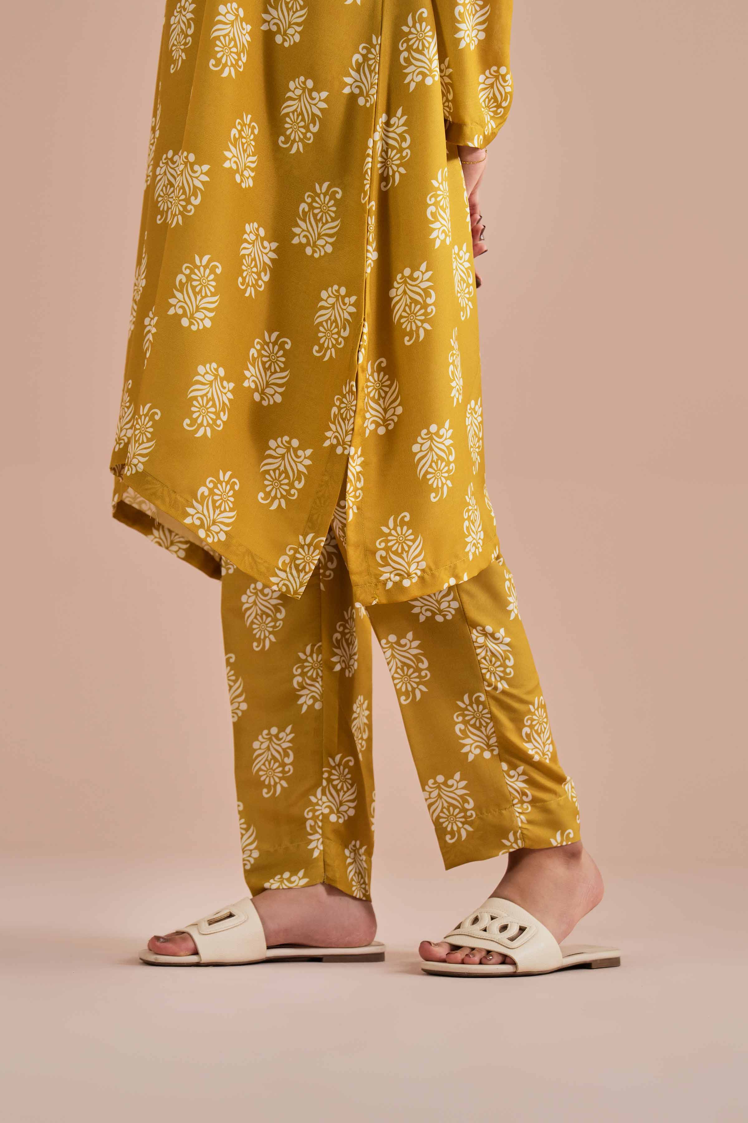 2 Piece - Printed Embroidered Suit - PE26-34 - Image 9